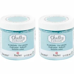 RAYHER - Peinture craie chalky finish 236 ml - bleu gris