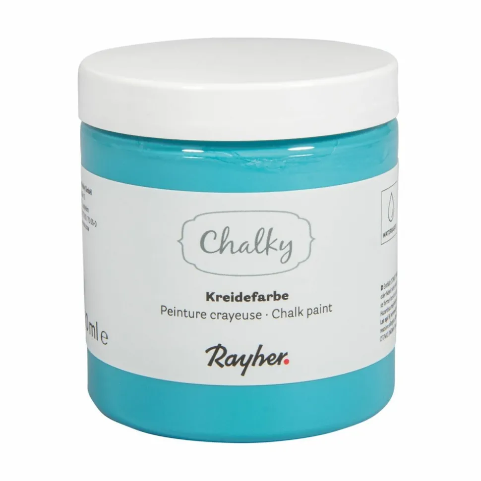 RAYHER - Peinture craie vert-bleu - chalky finish - 230 ml