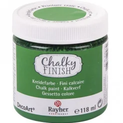 RAYHER - Peinture-craie chalky finish 118 ml - vert éternel