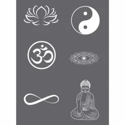 RAYHER - Pochoir de sérigraphie a5 - symbole