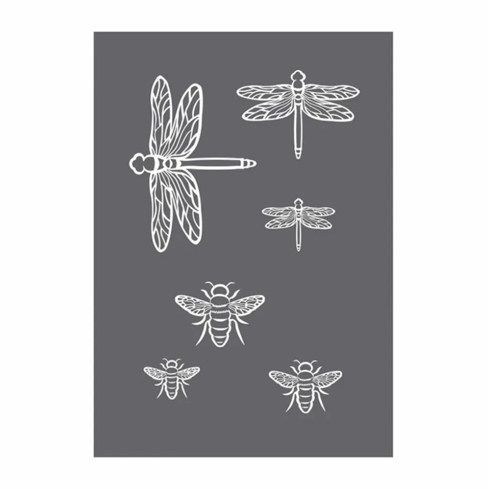 RAYHER - Pochoir de sérigraphie insectes a5