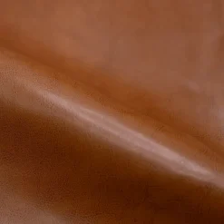 RENDEZ-VOUS DÉCO - Club - canapé 3 places camel en croute de cuir enduite