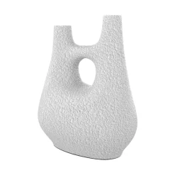 RENDEZ-VOUS DÉCO - Cruz - vase décoratif blanc en terre cuite h42cm