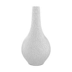 RENDEZ-VOUS DÉCO - Cruz - vase décoratif blanc en terre cuite h42cm