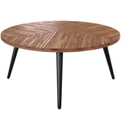 RENDEZ-VOUS DÉCO - Ella - table basse ronde en bois d'acacia d80 cm