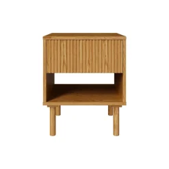 RENDEZ-VOUS DÉCO - Inès - table de chevet en bois d'hévéa massif 1 tiroir