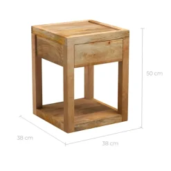RENDEZ-VOUS DÉCO - Jakarta - table de chevet 1 tiroir en bois de manguier