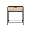 RENDEZ-VOUS DÉCO - Jakson - table de chevet 1 tiroir en bois d'acacia et métal noir