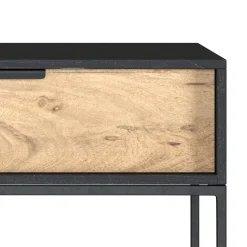 RENDEZ-VOUS DÉCO - Jakson - table de chevet 1 tiroir en bois d'acacia et métal noir