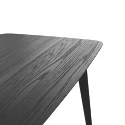 RENDEZ-VOUS DÉCO - Oman - table rectangulaire 6 personnes en bois noir 150 cm