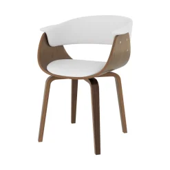 RENDEZ-VOUS DÉCO - Piada - chaise en cuir synthétique blanc