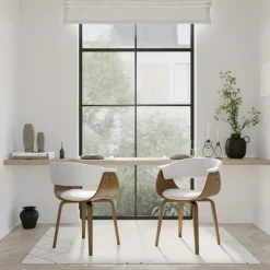 RENDEZ-VOUS DÉCO - Piada - chaise en cuir synthétique blanc