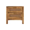 RENDEZ-VOUS DÉCO - Tiki - table de chevet 2 tiroirs en cannage
