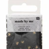 RICO DESIGN - 165 perles centre coeur 5 x 7 mm - noir et or