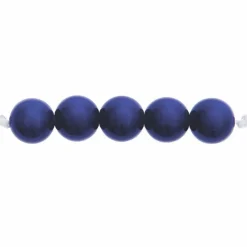 RICO DESIGN - 24 perles rondes 10 mm - bleu foncé