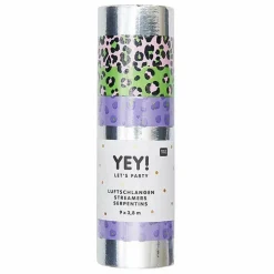 RICO DESIGN - 9 serpentins acid leo argenté 3,8 m