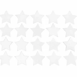 RICO DESIGN - 20 étoiles en bois blanc petit 30 mm