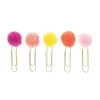 RICO DESIGN - 5 trombones avec pompons fluo