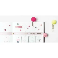 RICO DESIGN - 5 trombones avec pompons fluo