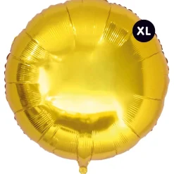 RICO DESIGN - Ballon aluminium rond doré, haut. 86 cm