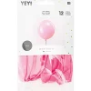 RICO DESIGN - Ballons roses, H. 30 cm, x 12 pièces