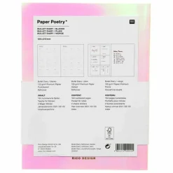 RICO DESIGN - Bullet journal couverture souple acid leo - 16 x 21 cm