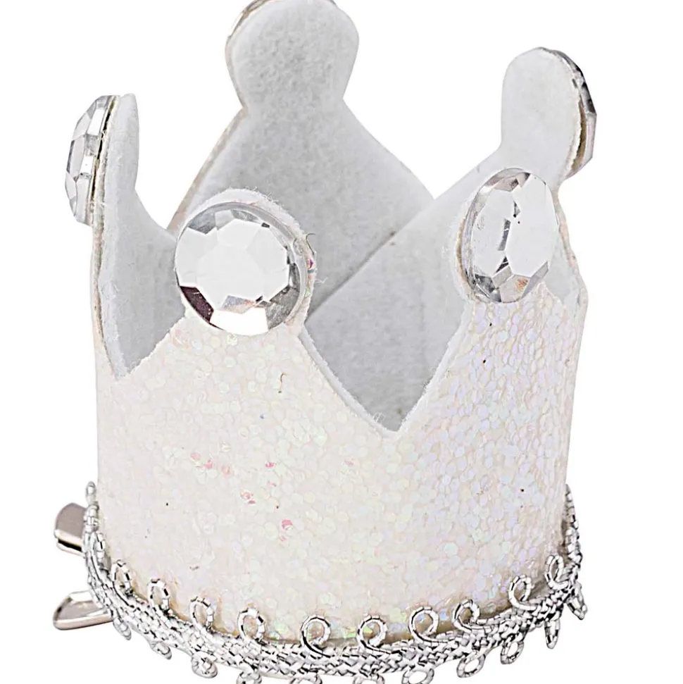 RICO DESIGN - Mini couronne (x6) de fête avec strass et paillettes - 4.5 x 5 cm