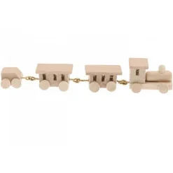 RICO DESIGN - Miniature train en bois à peindre - un projet créatif pour tous