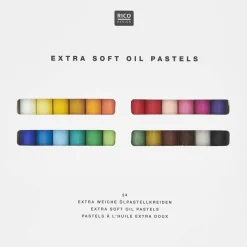 RICO DESIGN - Pastels à l'huile 24 couleurs