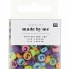 RICO DESIGN - Perles rondes lettres - multicolore