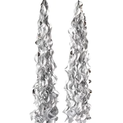 RICO DESIGN - Suspension papier soie spirale argent (x2), L. 90 cm