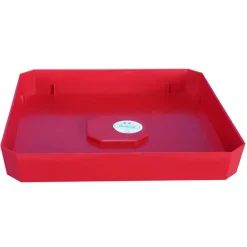RIVIERA - Plateau Soleilla carré en polypropylène 100% recyclable Rouge 36x36cm