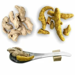 RIVSALT - Kit curcuma-gingembre et râpe à rhizome