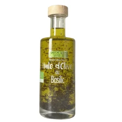 SAVOR & SENS - Huile d'olive au basilic bio - 200ml