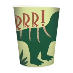 SCRAPCOOKING - 8 gobelets cartonnés 25 cl - dino