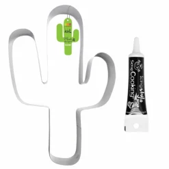SCRAPCOOKING - Moule découpoir xxl cactus + stylo de glaçage noir
