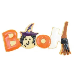 SCRAPCOOKING - Seau 16 emporte-pièces à pâtisserie halloween + stylos alimentaires noir et blanc