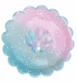 SCRAPCOOKING PARTY - 16 assiettes en carton sirène