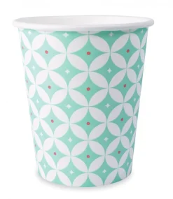 SCRAPCOOKING PARTY - 8 gobelets en carton 25 cl - rosaces