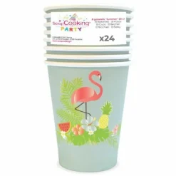 SCRAPCOOKING PARTY - 24 gobelets en carton - summer - 25 cl