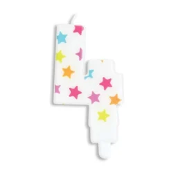 SCRAPCOOKING PARTY - Bougie d'anniversaire chiffre 4