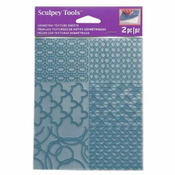 SCULPEY - 2 feuilles de texture sculpey - géométrique