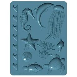 SCULPEY - Moule en silicone sculpey - vie marine