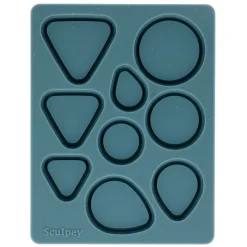SCULPEY - Moule en silicone 9 formes pour bijoux - sculpey