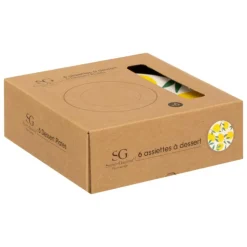 SECRET DE GOURMET - Lot de 6 assiettes à dessert 