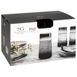 SECRET DE GOURMET - Lot de 6 gobelets hauts trapèze 