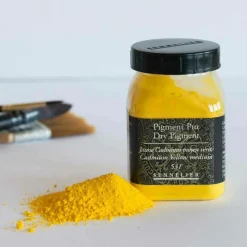 SENNELIER - Pigment pour création de peinture - pot 150 g - jaune de cadmium moyen véritable