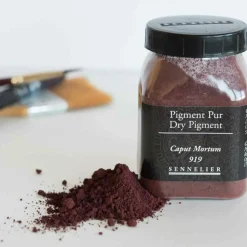 SENNELIER - Pigment pour création de peinture - pot 170 g - brun caput mortuum