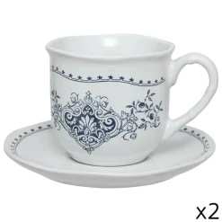 SG SECRET DE GOURMET - 2 tasses "little cottage" en céramique 18cl