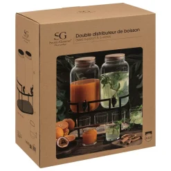 SG SECRET DE GOURMET - Distributeur duo 3.3l avec 6 verres